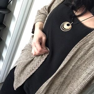 Lularoe Lindsay Black and Beige Sm
